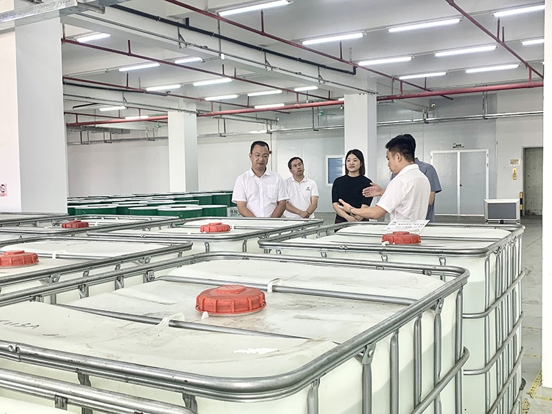 政企连心·共促发展|东莞市东城区政府领导莅临好体育综合官方app下载新材参观指导